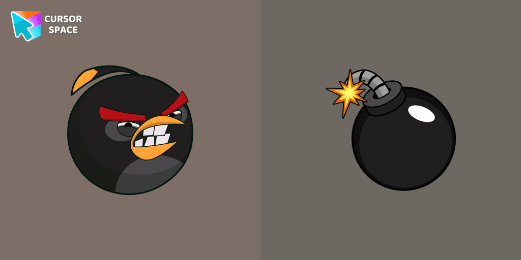 Angry Birds Bomb cursor cursor pack
